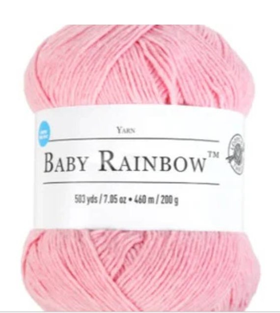 3 BABY RAINBOW in LIGHT PINK Yarn by Loops & Threads 503yds/460m 7.05oz/200g