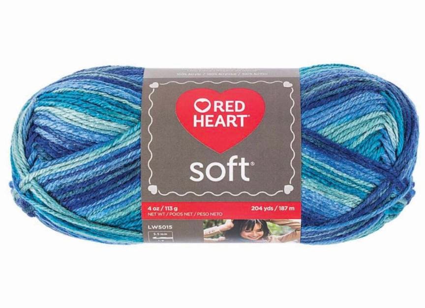 Red Heart Soft Essentials Stripes Yarn Color Maritime Etsy