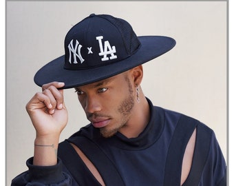 Hybrid Baseball Cap Fedora NY x LA - Polyester Brim
