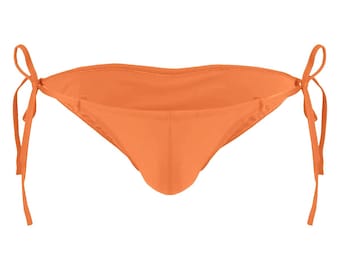 Men's Tie Side Orange Bikini