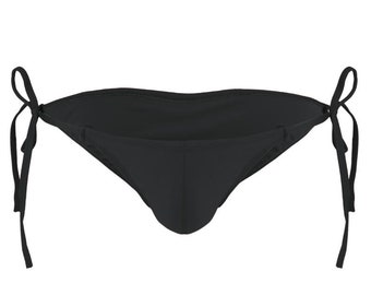 Men's Tie Side Black Bikini