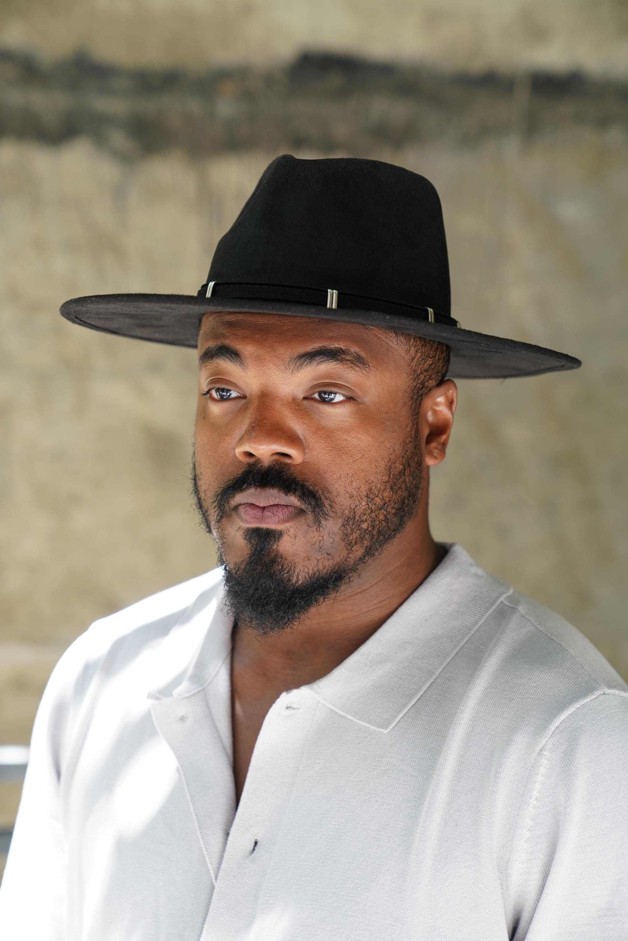 Black Luxury Western Wide Brim Fedora Hat - Etsy