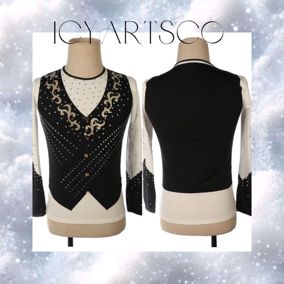 Costume da pattinaggio sul ghiaccio per uomo/ragazzo, costume