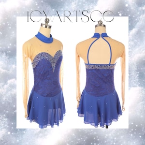 Ice Skating Dress “Cobalt Lace”