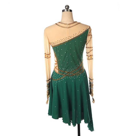 Ice Skating Dress Emerald Green