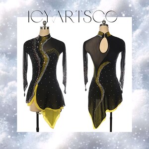 Ice Skating Dress “Golden Coco”
