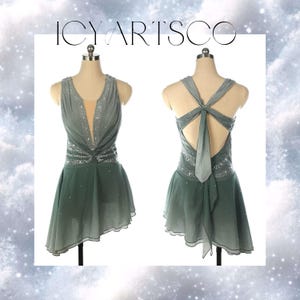 Green Figure Skater Dress - Etsy