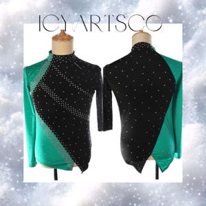 Mens, Boys, Customized Costume, Figure skating, Ice dance, Leotard, Acrobatic, Roller skate, Competition, Bespoke costume, Unitard, Bodysuit
