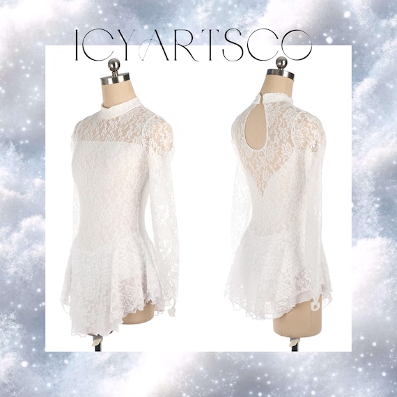 Ice Skating Dress white Rose - Etsy Denmark