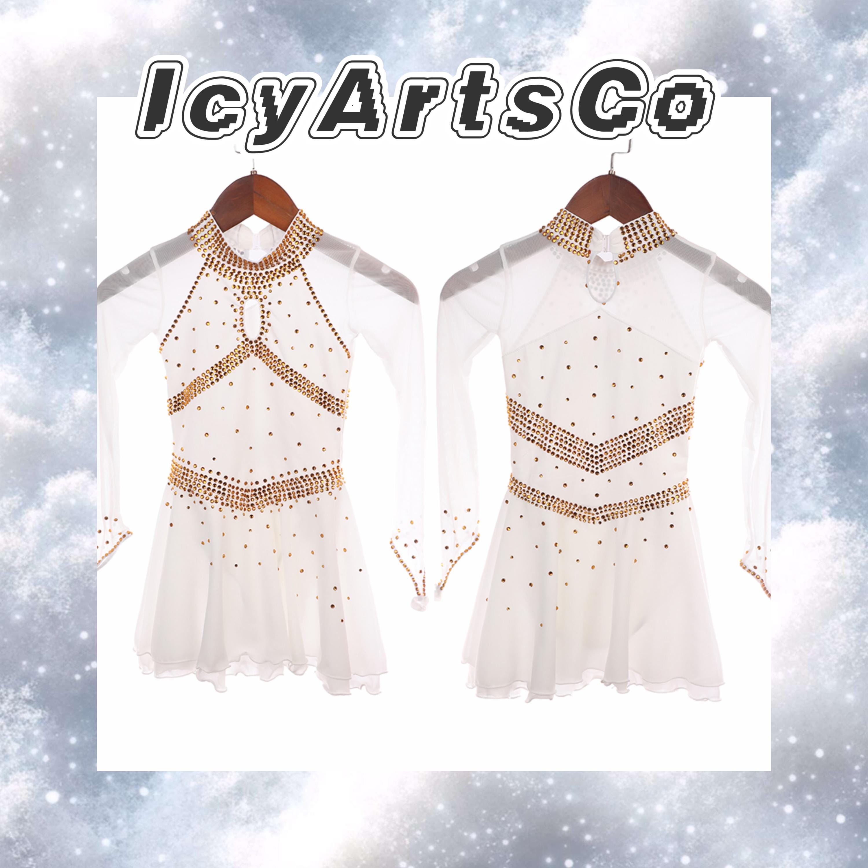white and gold figure skating dress Ice “White Gold” birthday-capsule-1408
