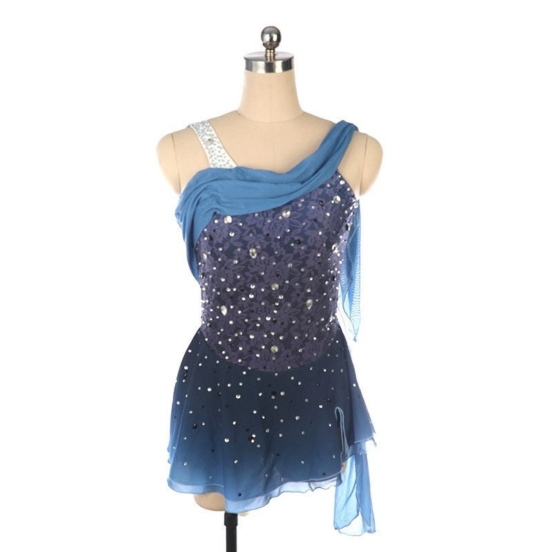 princess polly baby blue dress Ice Skating Dress “midnight Blue”