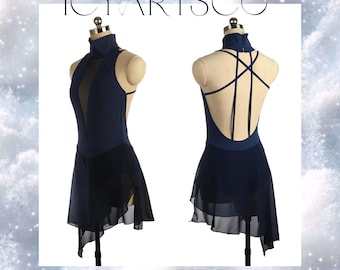 Ice Skating Dress “Midnight Dance”