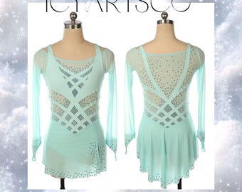 slim fit dress slacks Solitaire Classic High Neck Skating Dress main image 0