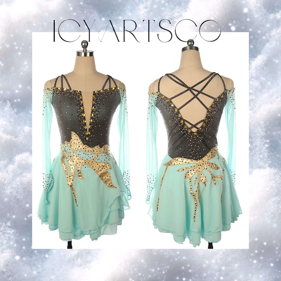 green emerald velvet dress Sheer Gold Lace Olive Jersey Mermaid Prom Dress