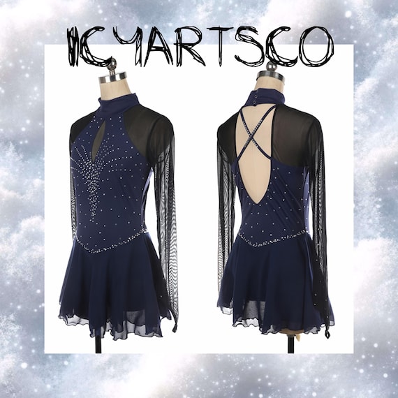 navy blue ice skating dress Amazon.com: LIUHUO Ice Figure Skating Dress Girls Women Elegant Blue Stage Wear Girls Costume for Competition : Clothing, Shoes & Jewelry