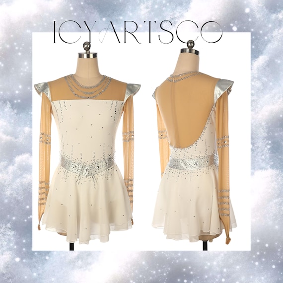 silver ice skating dress Ice Skating Dress “Silver Stars”