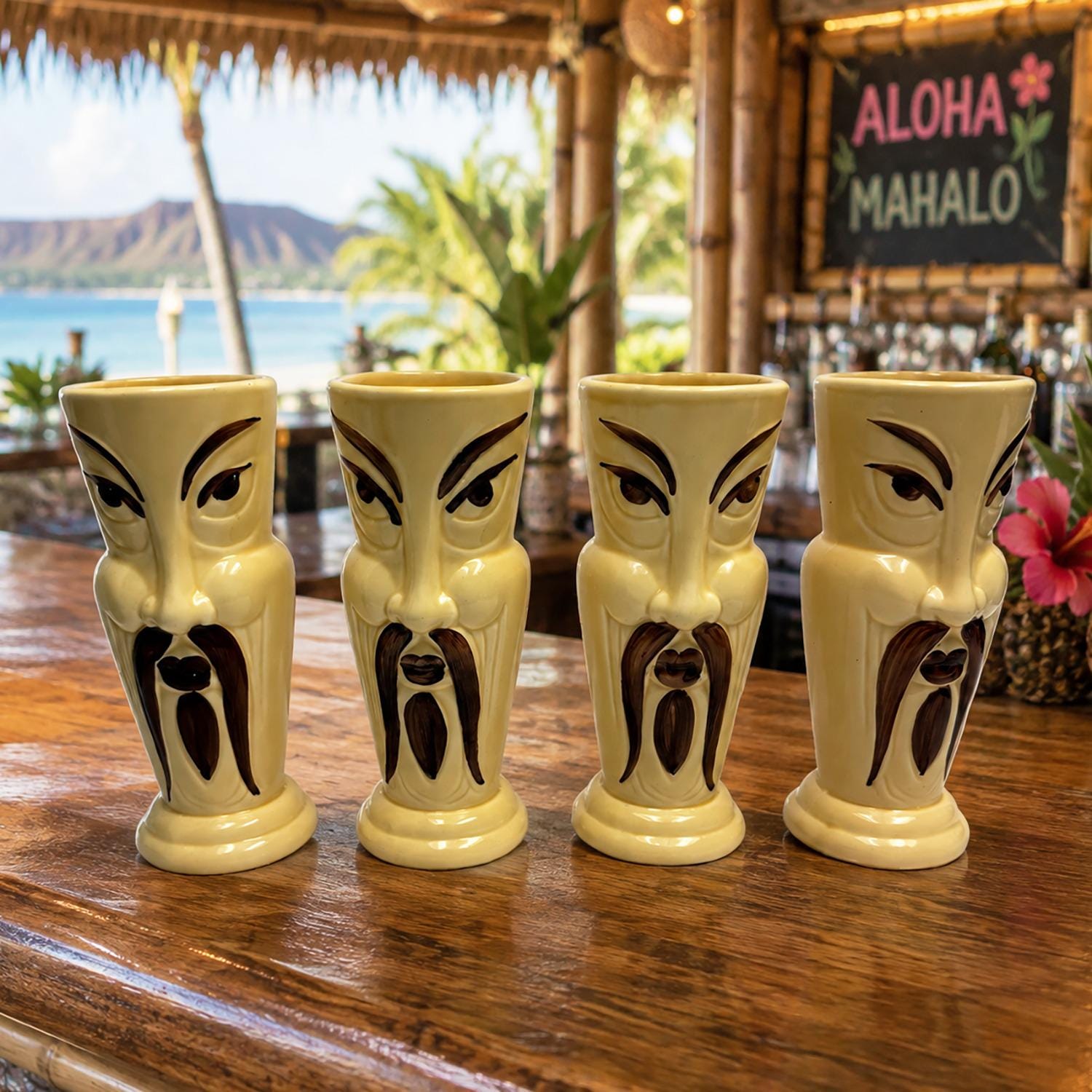 Vintage Tiki Set - Etsy