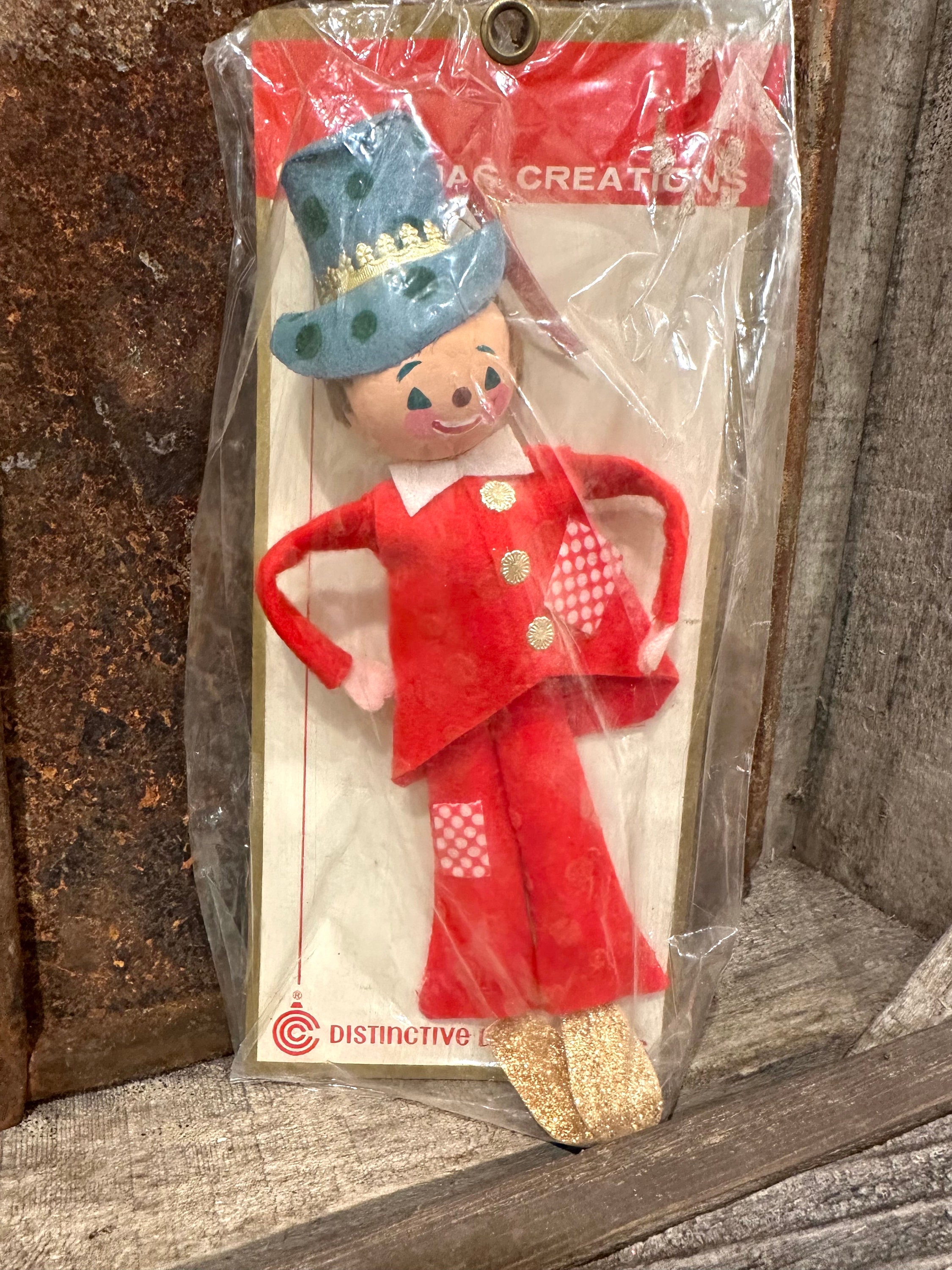 Vintage 1968 Christmas Creations Corp. Clown Doll, Rare Find Vintage 1968 Christmas Creations Corp. Clown Doll, Rare Find