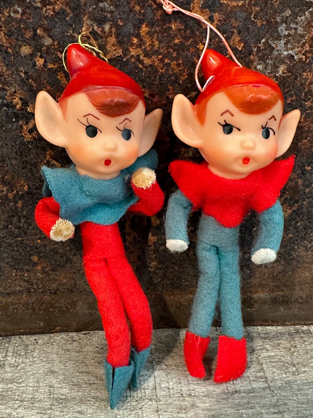 Vintage Christmas Pixie Elves 