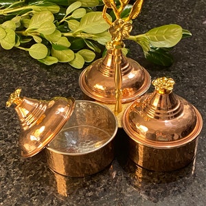 Forged Copper Spice Bowl, Handmade Copper Spice Bowl, Spice Bowl, Copper Spice Bowl, Spice Storage Container, Sauce Bowl,