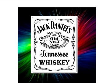empireposter Jack Daniels Whiskey Retro Grösse 20x30 cm Bedruckter Spiegel mit Kunststoff Rahmen in Holzoptik Kult-Spiegel
