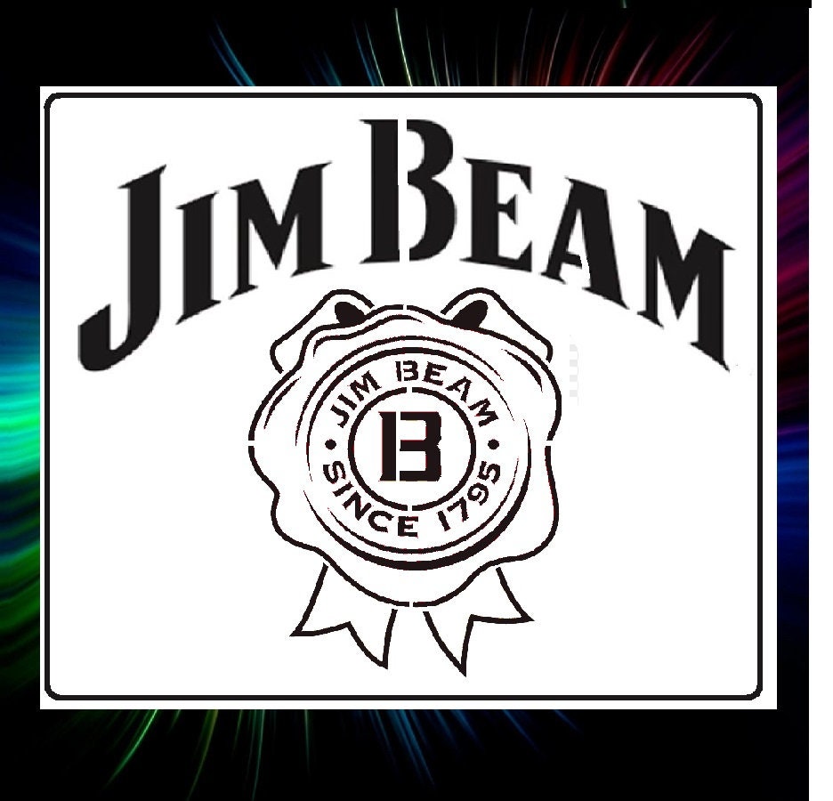 Jim Beam 1795 With Ribbon Logo, AIRBRUSH, Art, PAINTING, Template