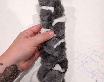 Masticable para perros trenzado de piel de conejo, tamaño grande (paquete de 3)