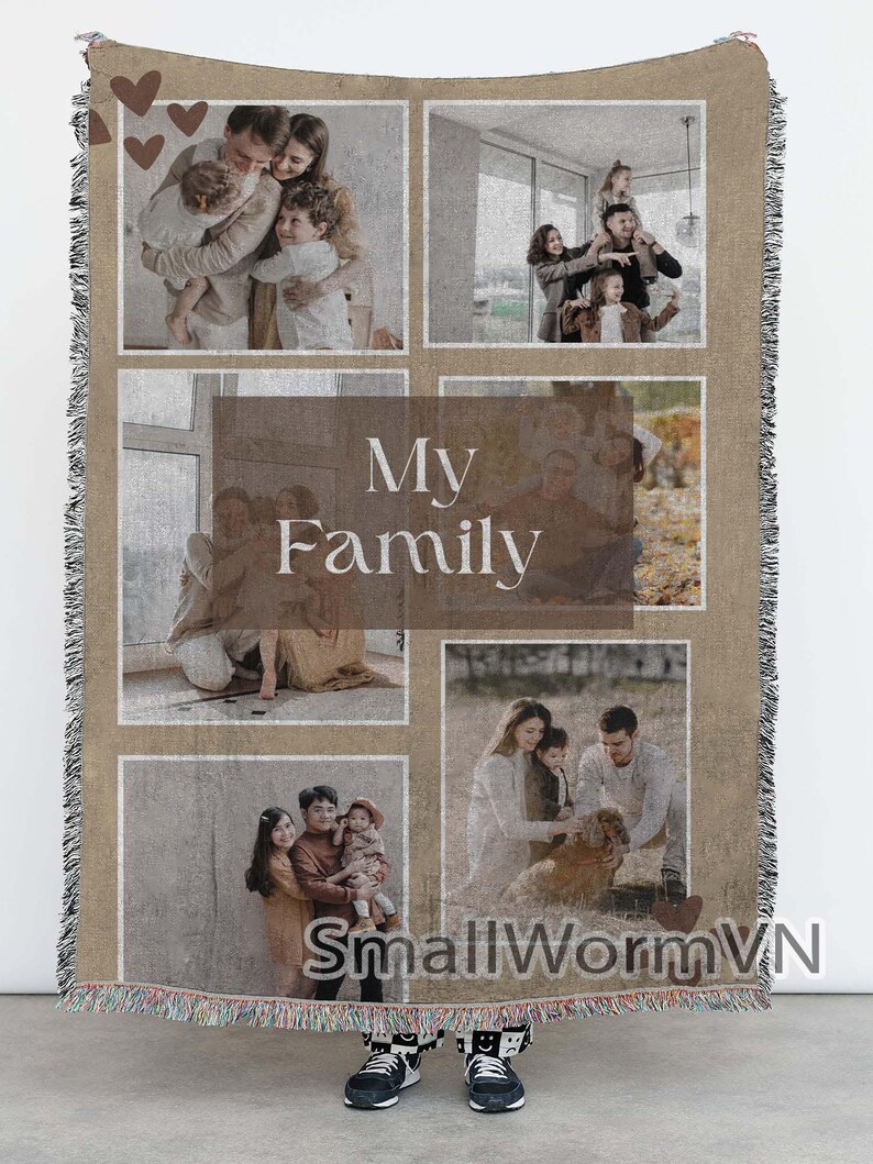 Special Memory Text Picture Name Keepsake, Custom Picture Collage Text