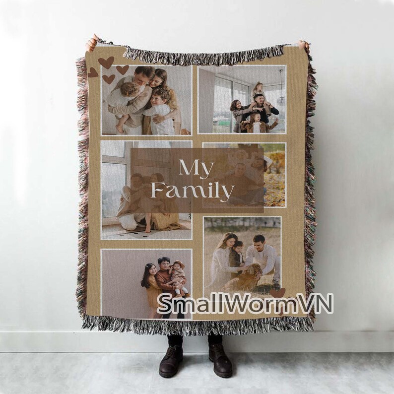 Special Memory Text Picture Name Keepsake, Custom Picture Collage Text