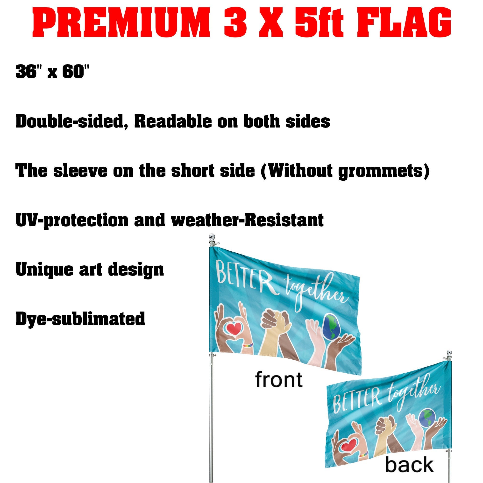 Resist Dissent Persist Garden Flag, Subtle Resist Floral Flag, Floral Protest Yard Sign, Liberal Garden Flag, Democrat Garden Sign, FGA005