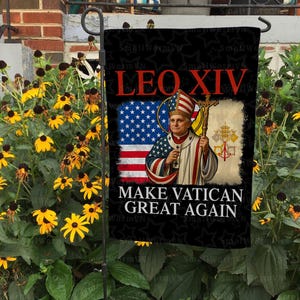 Pope Leo XIV Make Vatican Great Again Flag, Catholic Church Faith Flag, Leo XIV New Pope Flag, Robert Francis Prevost Flag, FGB531