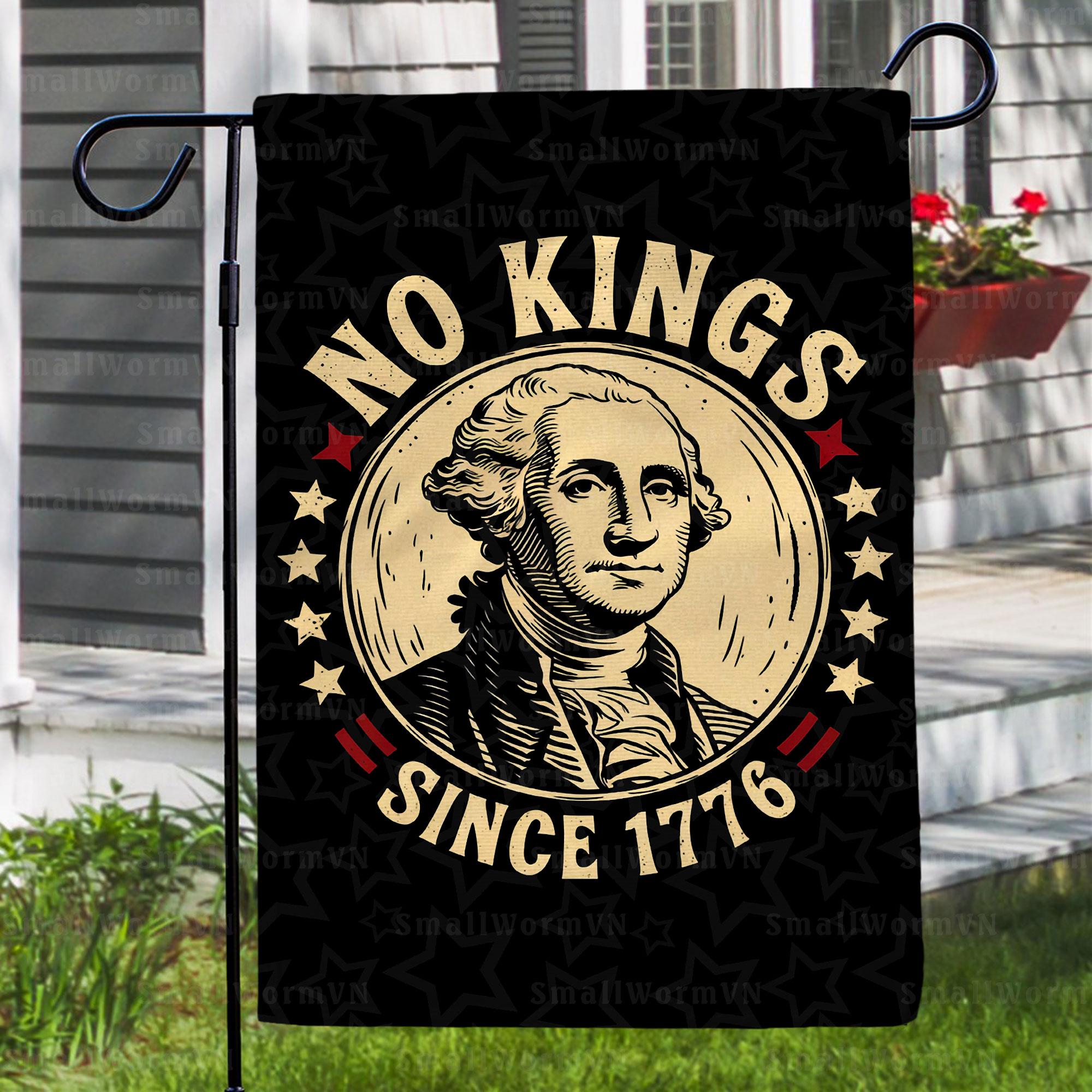 Discover No Kings In America 1776 Save Democracy Flag, Civil Rights & Free Speech Banner, Democrat Resistance Flag, Resistance Yard Sign, FGB247
