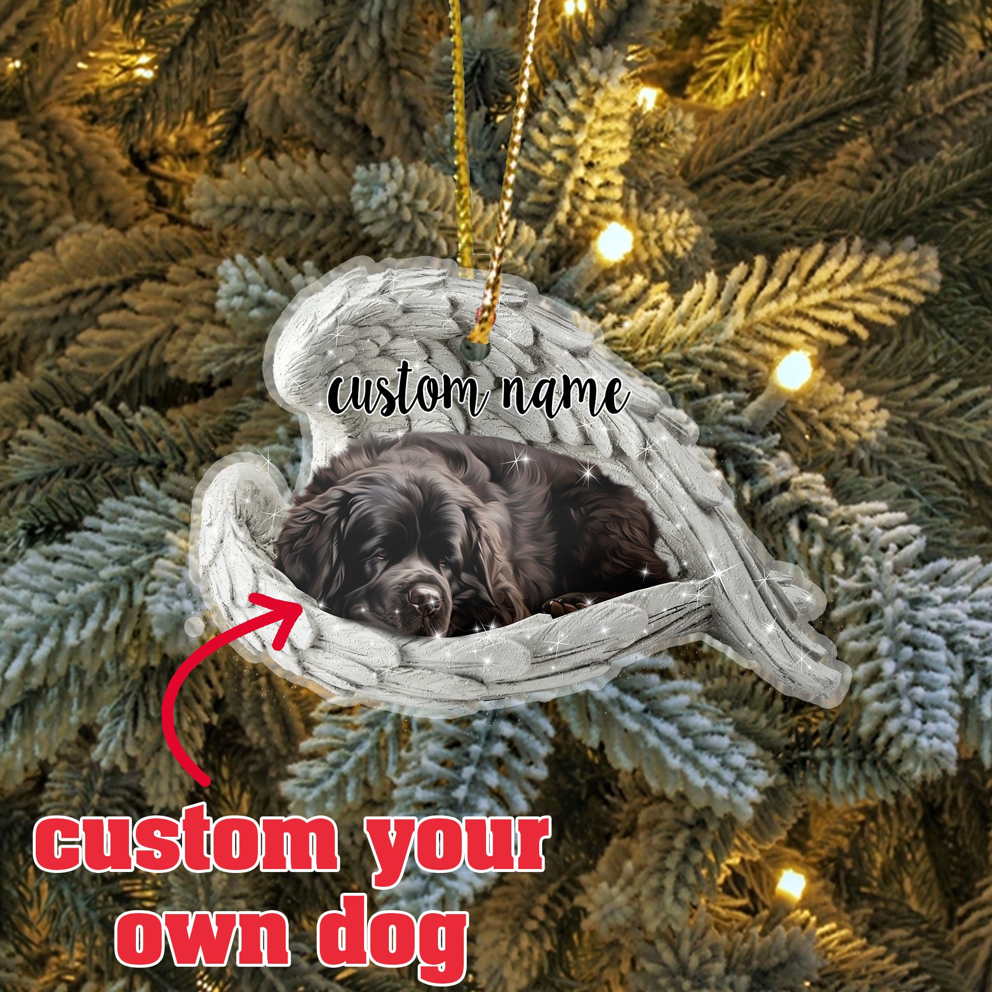 BROWN Newfoundland-Winter Cup-Two Sided Ornament