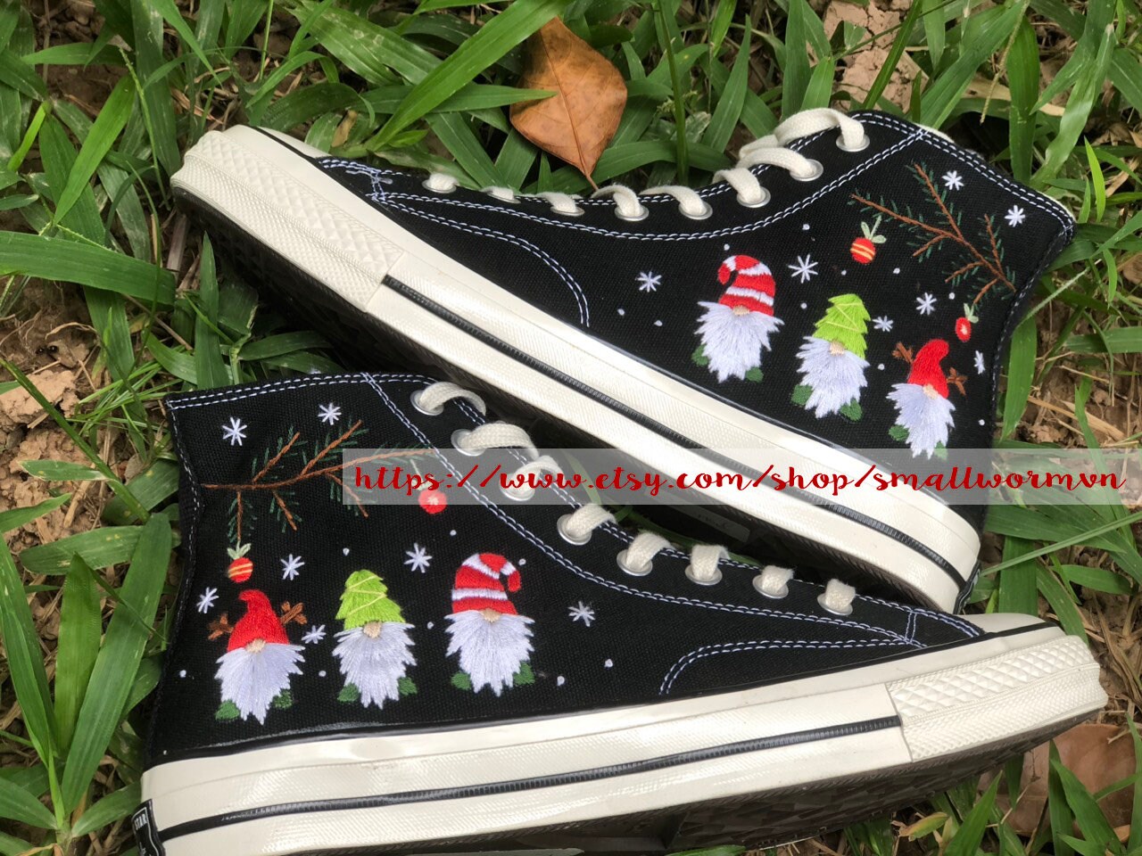 Supreme LV Custom Converse Shoes Red Low - Bandana Fever