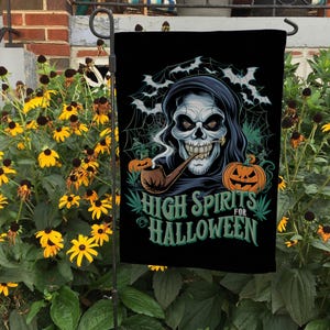 High Spirits For Halloween Flag, Halloween Home Decor, Fall Halloween Outdoor Flag, Funny Halloween Flag, I Prefer Halloween Flag, FGB701