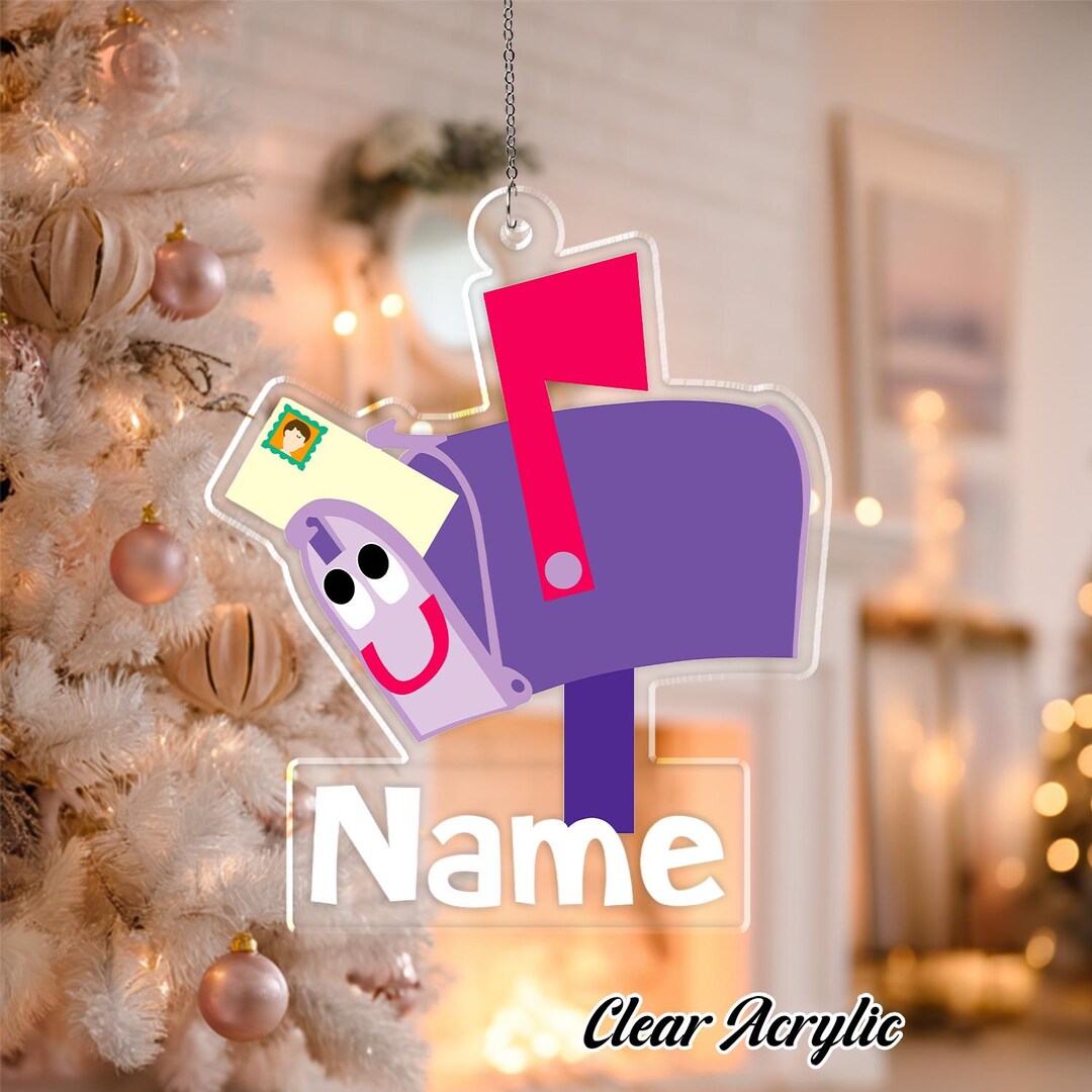 Personalized Mailbox Character Decor, Custom Mailbox Acrylic Keepsake ...