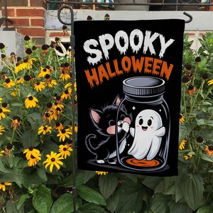 Spooky Halloween Flag, Spooky Witch Home Banner, Halloween House Banner, Happy Halloween Witch Flag, I Prefer Halloween Flag, FGB720