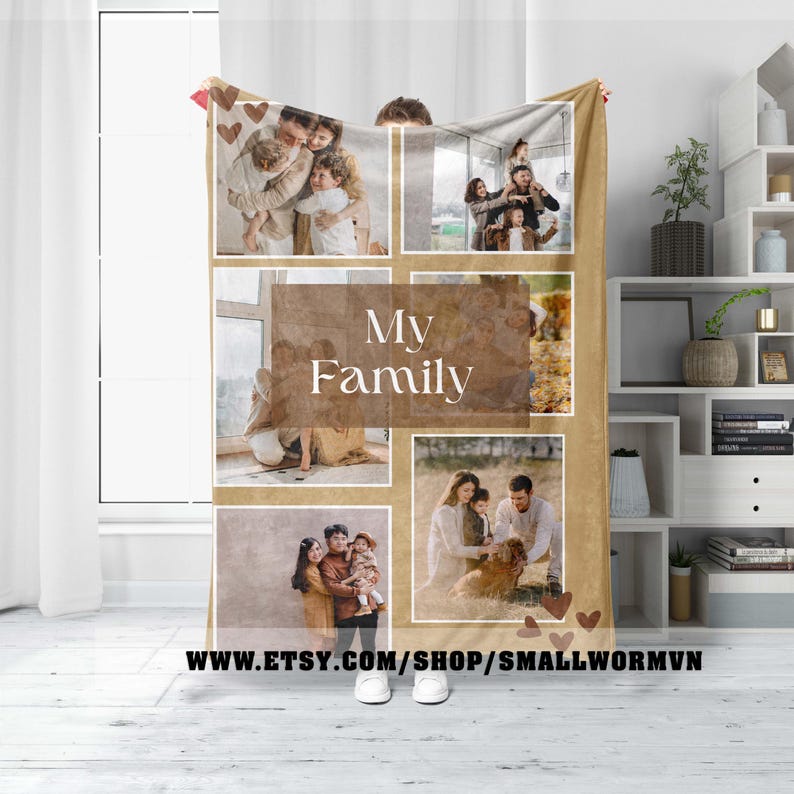 Special Memory Text Picture Name Keepsake, Custom Picture Collage Text