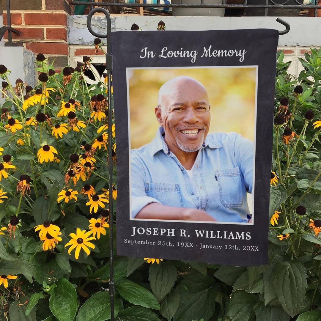 Custom Photo In Loving Memory - Memorial Personalized Custom Flag - Sympathy Gift For Family Members