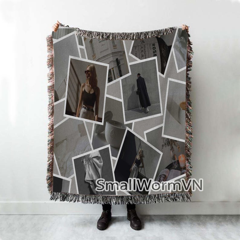 Custom Picture Blanket, Blanket for Family Friends, Family Grandma Mom