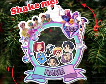 Personalized Derpy Tiger Sussie Ornament, KPop Mascot Christmas Keepsake, Mascot Team Gift Idea, Unique Funny Holiday Keepsake, DTA122