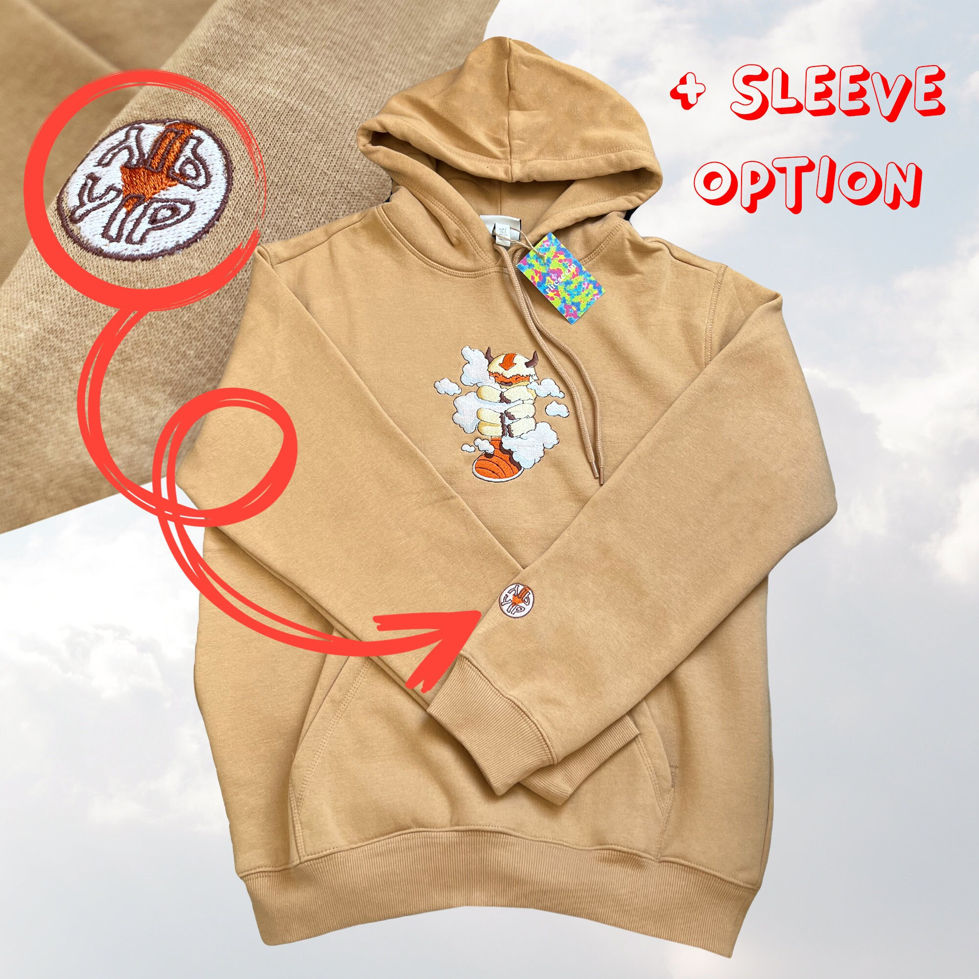 Appa in the Clouds Embroidered Sweatshirt & Hoodie Etsy