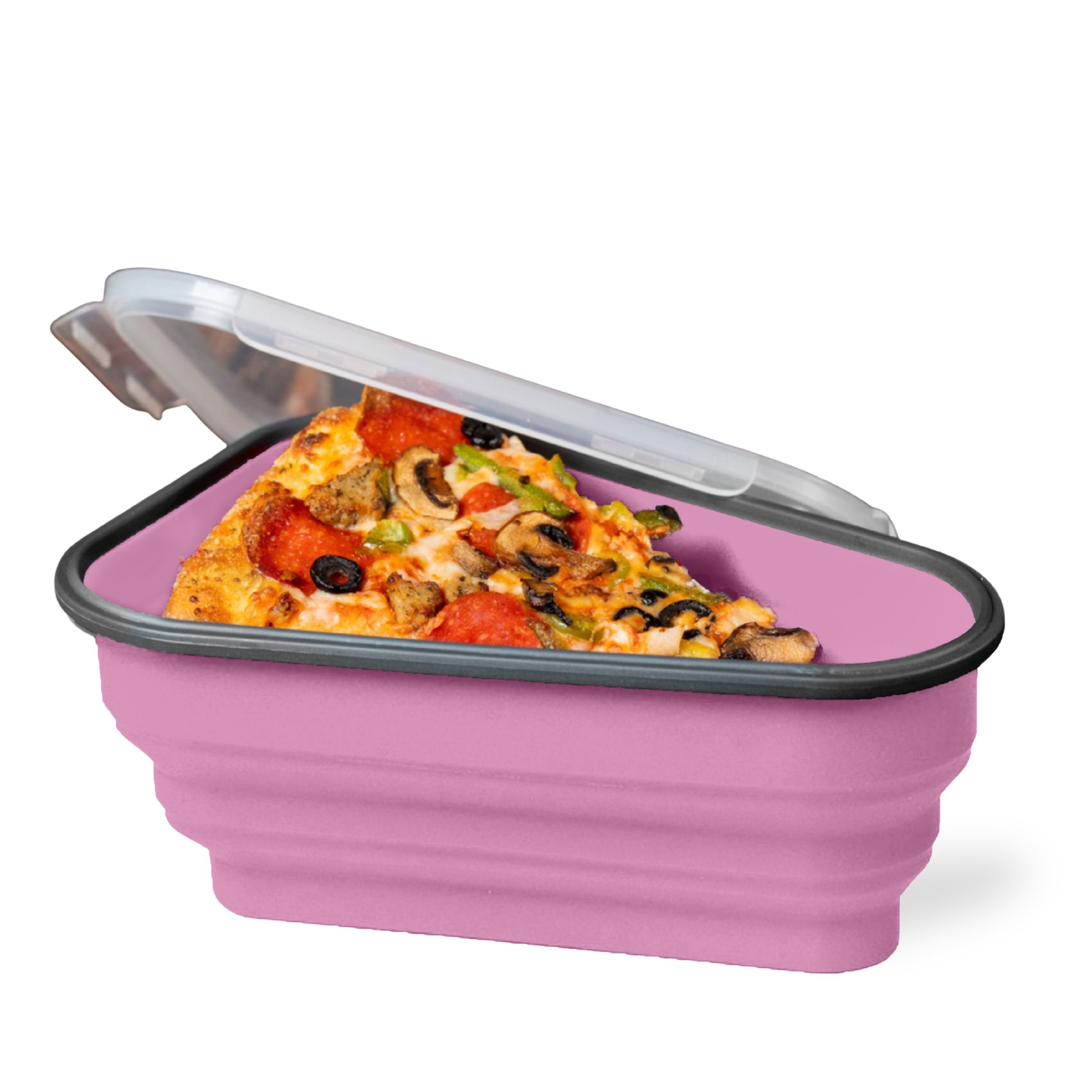 The Pizza Pack® Reusable Pizza Storage Container With 5 Microwavable Trays  Bpa-free Adjustable Pizza Slice Container to Save Space 