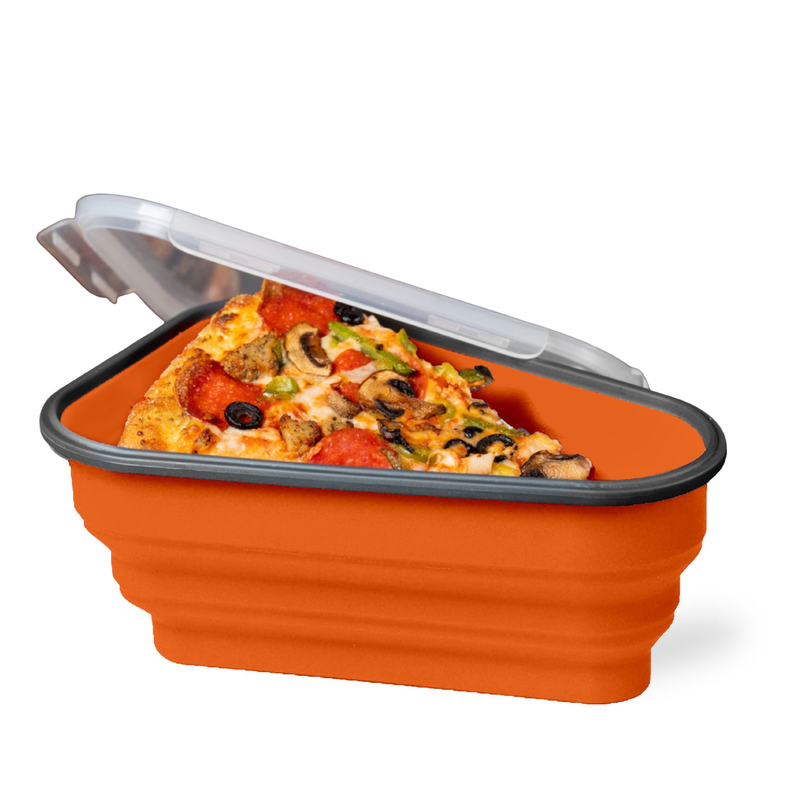1pc Pizza Storage Container, Collapsible Pizza Slice Container