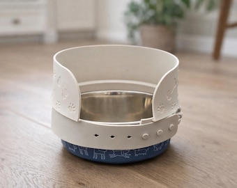 Silicone Pet Bowl Splash Guard – Anti-Spill Feeder Attachment for Messy Dogs Cats