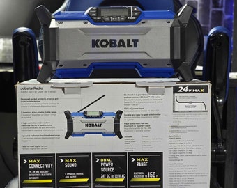 Kobalt 24-Volt Schnurloses Bluetooth Kompatibilität Jobsite Radio