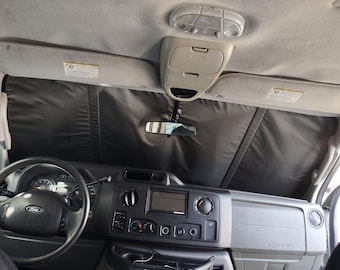 1992-2016 Ford econoline front insulated kit windshield cover and front doors window covers