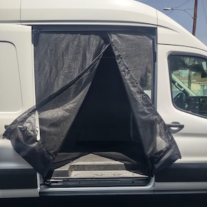 2014-2024 Ford Transit Sliding Door Bug Net Magnetic Cover, 250, 350 Van screen netting magnetic cover