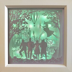 Wizard of Oz Themed Shadow Light Box Papercut 3D Box Art - Etsy