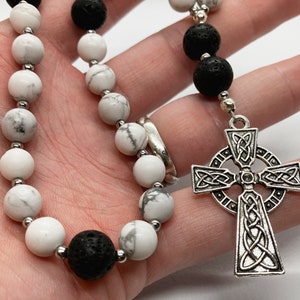 Handmade Anglican Rosary, Gemstone Rosary, Prayer Beads Christian